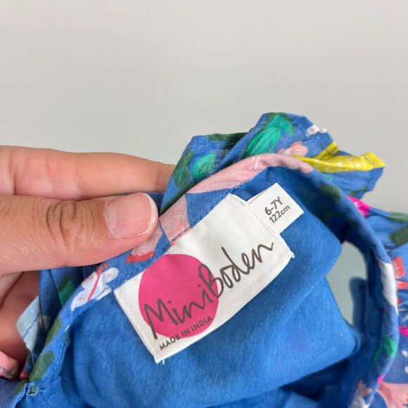 Mini Boden Ruffle Jungle Tank Top 6-7 - Picture 5 of 6